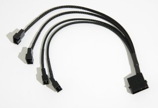 Stromkabel Molex auf 4x Lüfter 12V