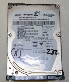 Notebook 2,5" SATA Festplatte 500GB ST500LM021