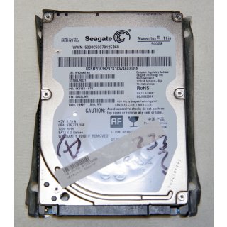 Notebook 2,5&quot; SATA Festplatte 500GB ST500LM021
