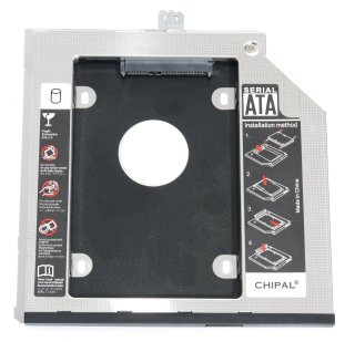 HDD Adapter 9,5mm, anthrazit
