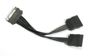 S-ATA Powersplit Y-Kabel, gerade